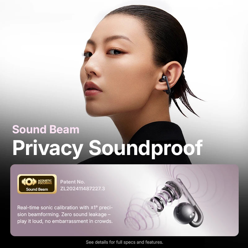 F60 Open Ear 360° Panoramic Sound Headphones Deep Bass Earphones Hi-Pure Original High Lossless Quality Sound Headset