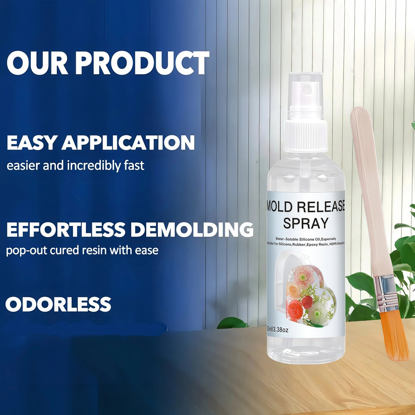 Non-Stick Silicone Mold Release Spray – Easy Demolding for Epoxy Resin & Candles (100ml/200ml)