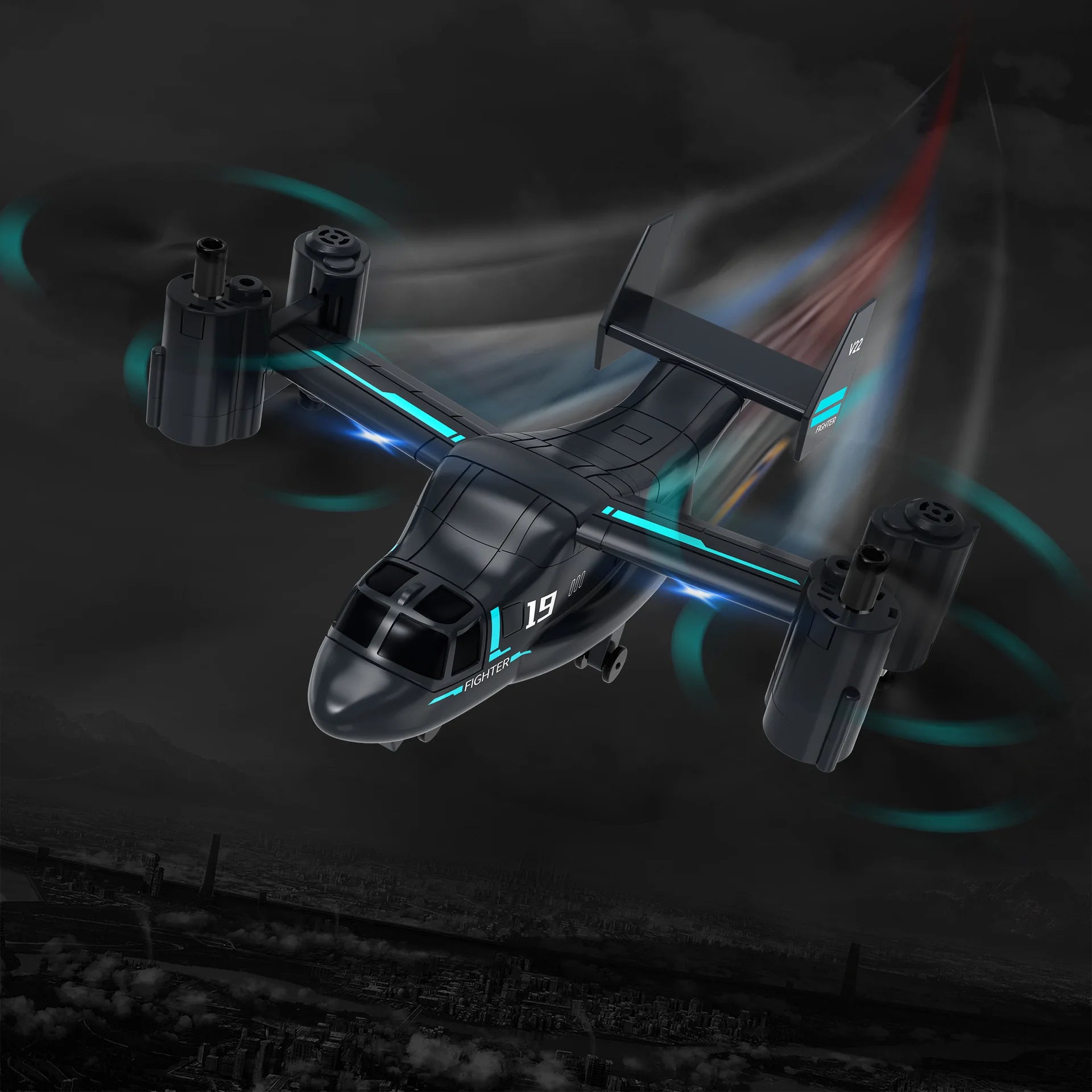 Remote Control Helicopter Drone 480P Camera Fighter UAV Land Air Mode Aircraft Brushless RC Drones for  Plane Toys