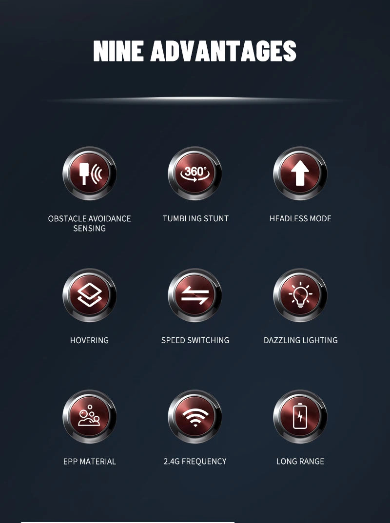 RC Plane with Camera Helicopter Remote Control Aircraft Obstacle Avoidance Fighter 2.4G Airplane EPP Foam Plane  Toys