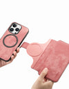 Flip Leather Wallet Case for iPhone 16 15 Pro Max 14 Plus 16E Magsafe Magnetic Detachable Card Slot Holder Cover