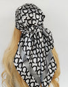 Retro Women Silk Scarf Bandanna Fashion Bohemian Pattern Square Hijab Lady Wrap Headband foulard muffler