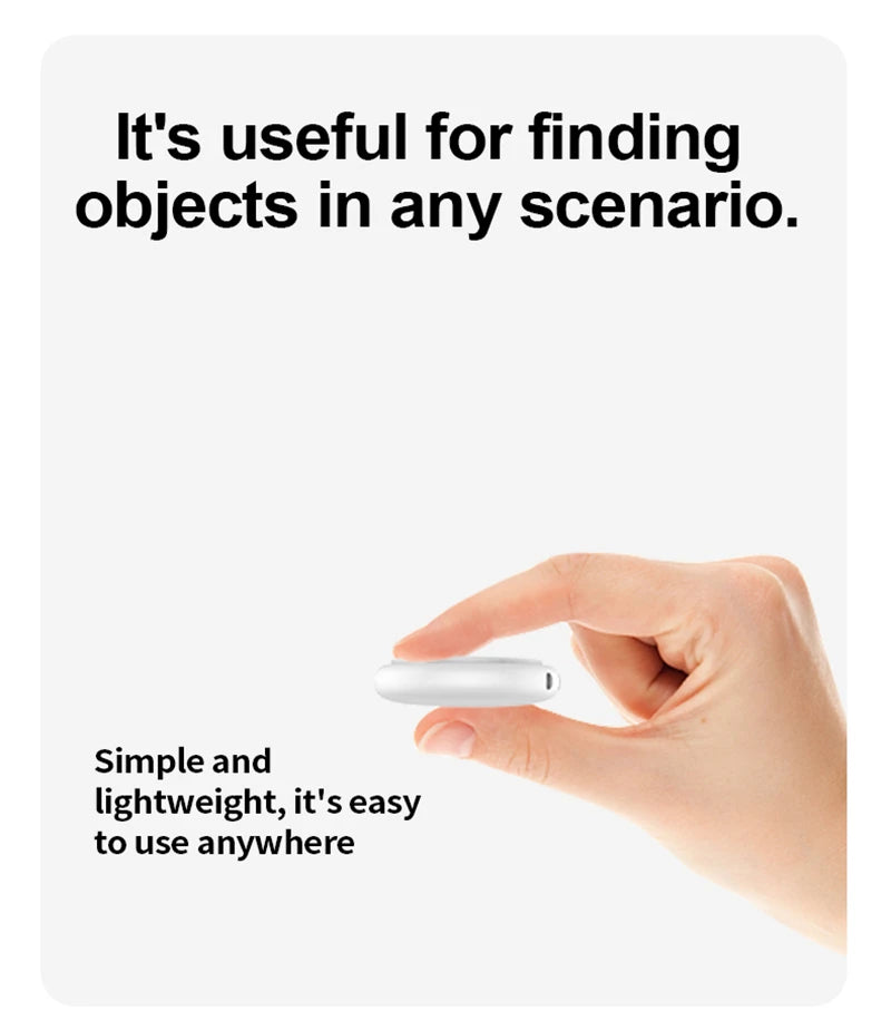 Mini Tracker Work With Find My APP Ultra Long Battery Life Mini Locator For Keys Pets Wallet Anti-Loss Device Smart Find