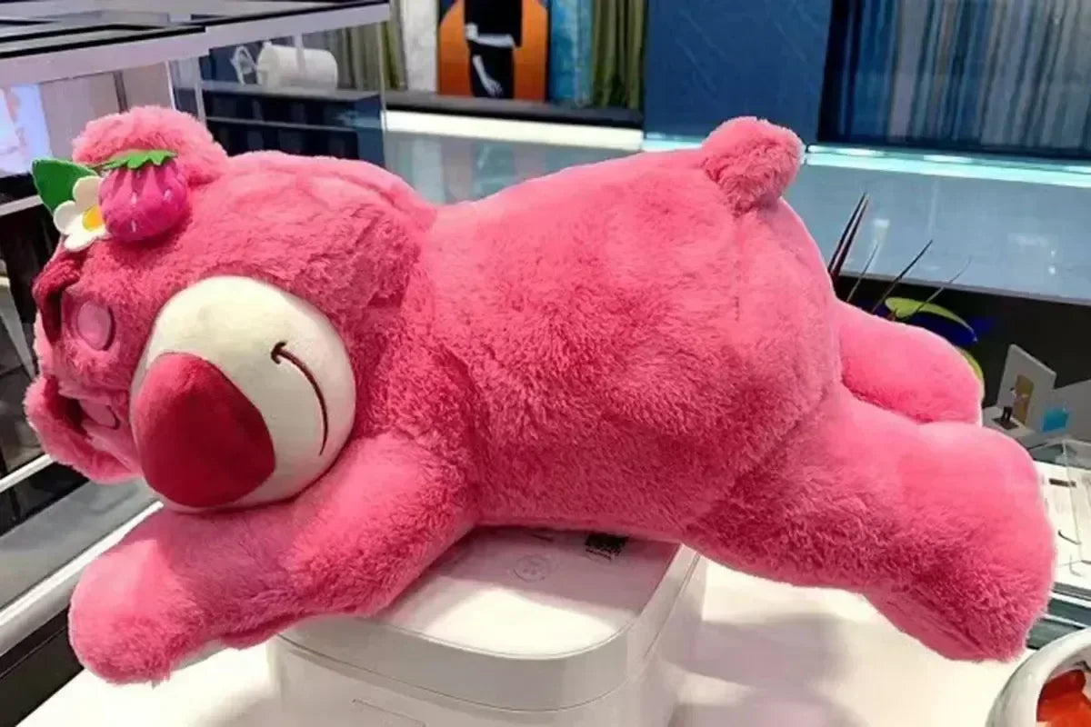Disney Toy Story Lotso Cute Bear Strawberry Sofa Plush Pillow Stuffed Toys  Girls Friends Festivals Birthday Gift
