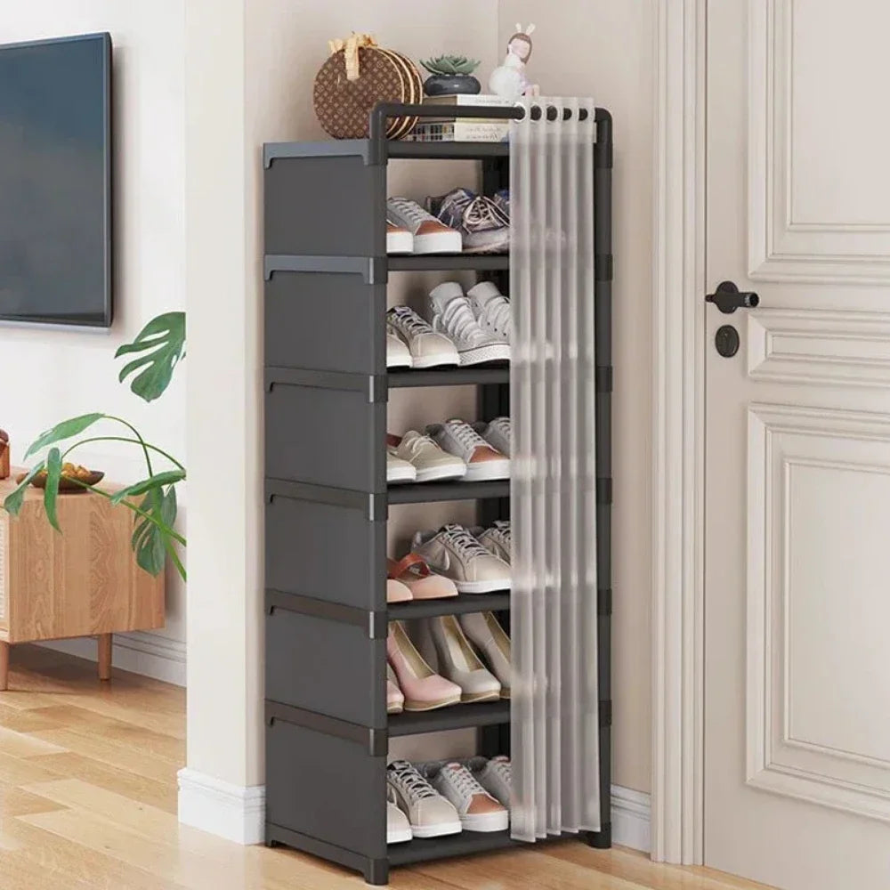 Dustproof Shoe Rack Household Racks Multi-Layer Shelf Dustproof Door Dust-Proof Shoes Storage Box Shoe Rack Organizer Cabinet