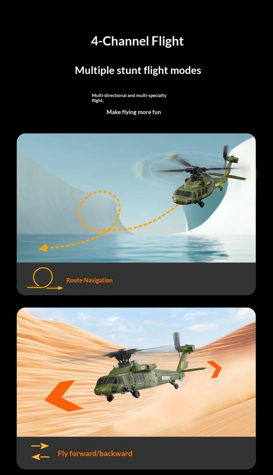 Remote Control Military Helicopter With Optical Flow Positioning