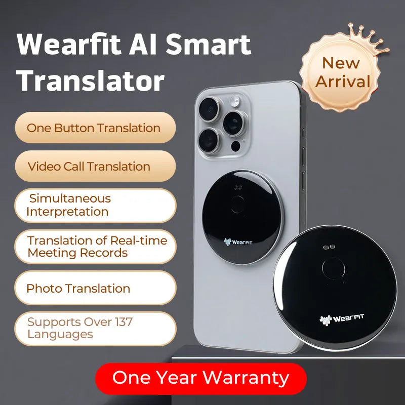 Portable AI Voice Accurate Translator 137 Languages Video Photo Record Translate Simultaneous Interpretation Translation