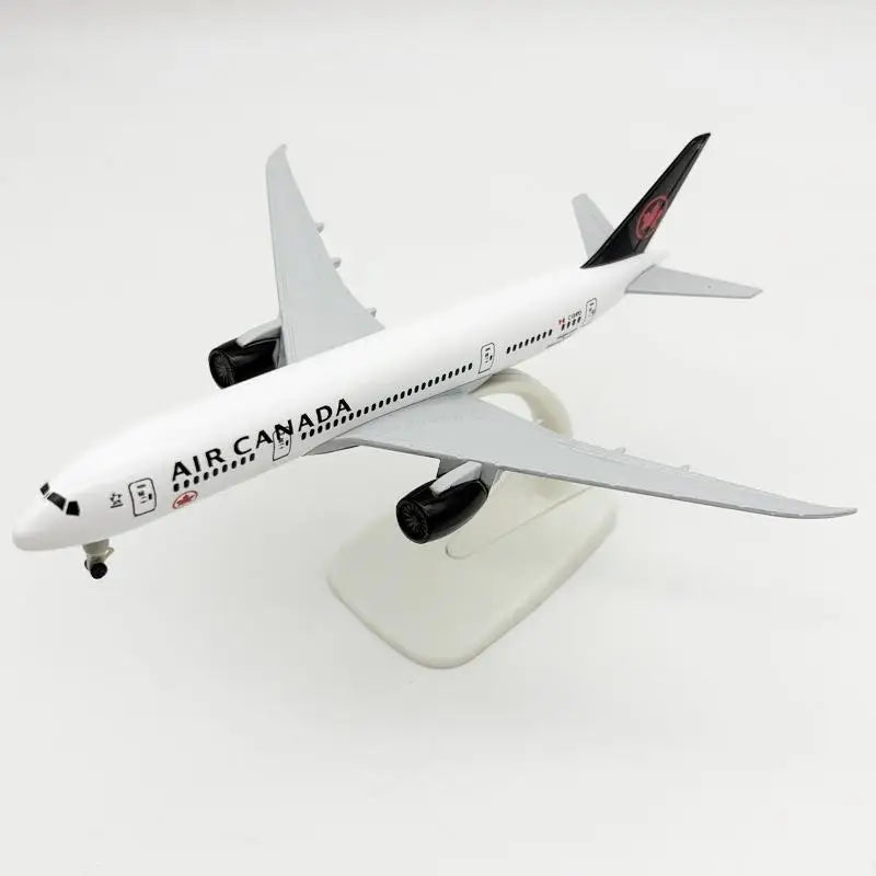 1 Set Alloy Metal Air Canada Airlines B787 Airways Diecast Airplanes Building Kit With Wheels 20cm Plane Model Toy