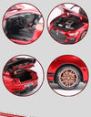Scale 1:32 Mustang Shelby GT500 F-150 Toy Car Model Alloy Diecast Sound Light Pull Back Vehicle Models Birthday Gifts