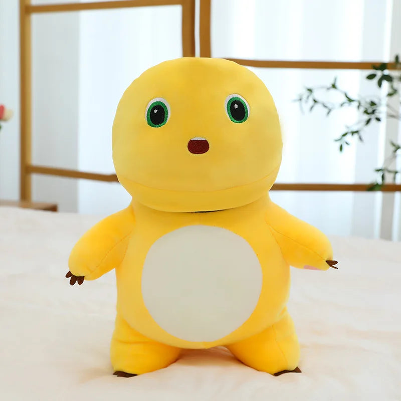 50cm Kawaii Plush Nai Long Stuffed Doll Black Face Baby Dragon Cute Smiling Funny Mask Toy Kids Birthday Xmas Gift for Girls
