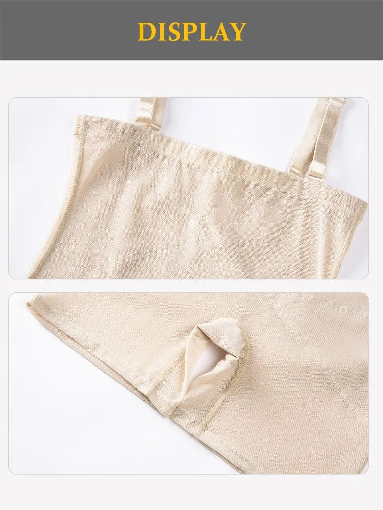 Light Shapewear Bodysuit Body Shaper Women Belly Sheath Waist Trainer Reductive Slimming Underwear Thin Breathable