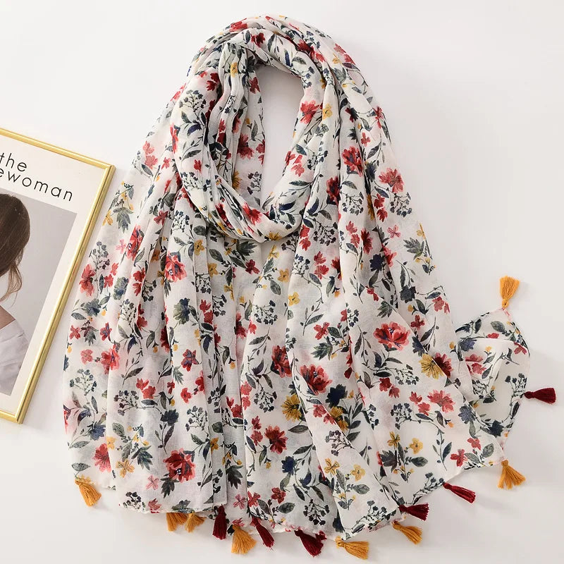 Bandannas Designer Scarf Luxury Scarves Woman Scarf Elegant Women's Shawls For Cotton Veils Bandana Brand