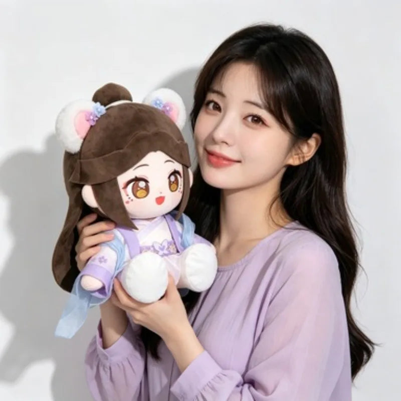Ancient Style Bear Ear Girl Plush Doll Soft Stuffed Toy