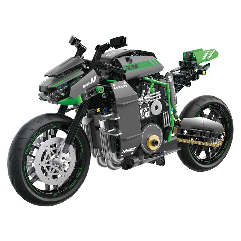 1:8 City Speed Racing Motorcycle Building Set DIY Bricks Model Kit for Adults STEM Buiding Blocks Toys Gifts 426pcs