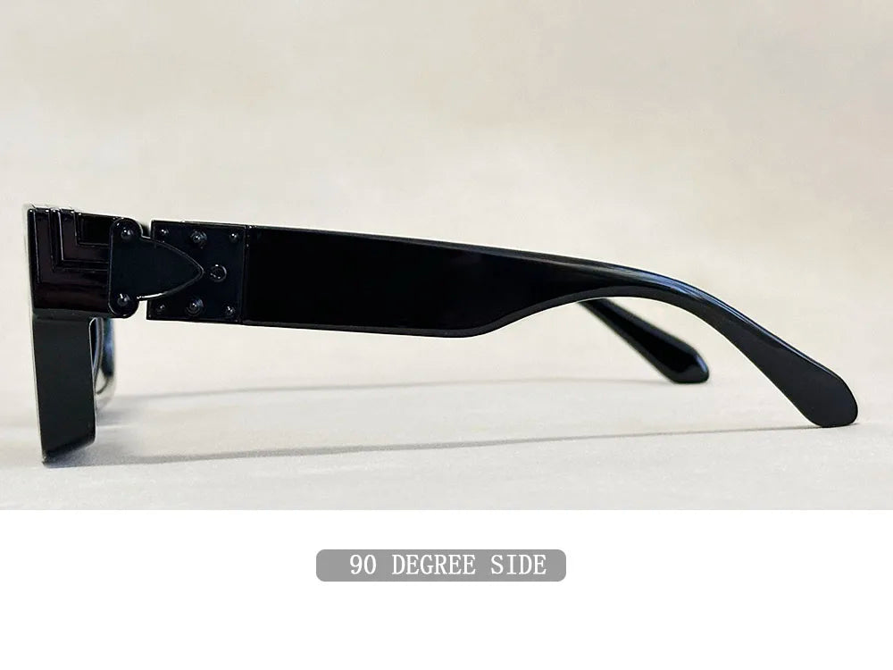 Oversized Square Vintage Sunglasses With UV400 Protection