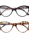 Lady Cat Eye Reading Glasses Women Spring Hinge Lightweight Presbyopia Readers Eyeglasses with Diopter +0.5 to +4.0