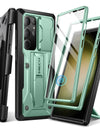 For Samsung Galaxy S24 Ultra Case Full-Body Shockproof Dual Layer Rugged Belt-Clip Case with Front Frame camera Screen Protector