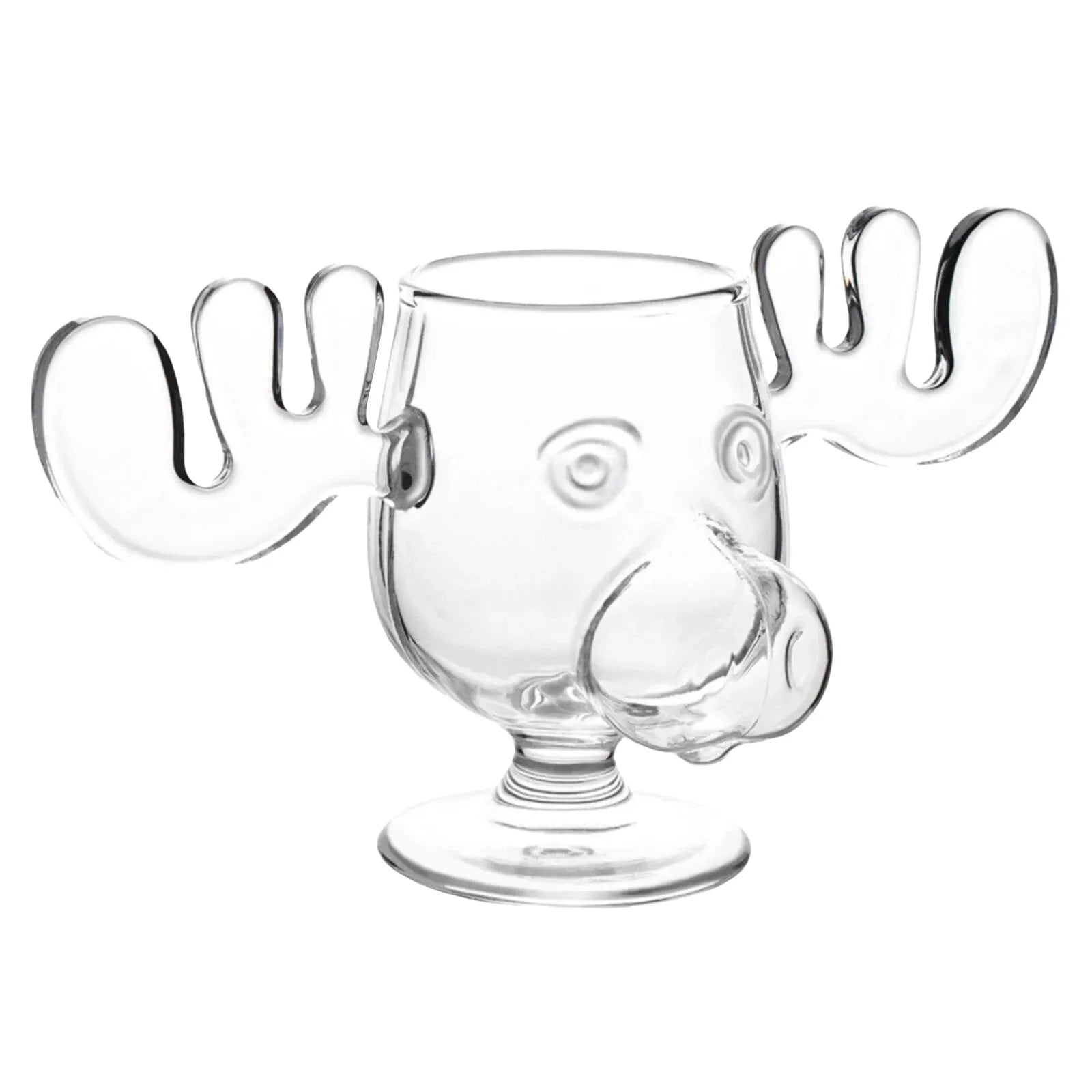 1/2pcs Reindeer Wine Glass Cocktail Juice Cup Clear Beer Mug Water Milk COFFE Whiskey Glasses Drinkware Shot Cups