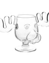 1/2pcs Reindeer Wine Glass Cocktail Juice Cup Clear Beer Mug Water Milk COFFE Whiskey Glasses Drinkware Shot Cups