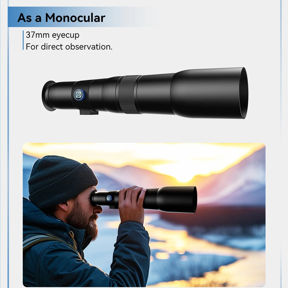 50X Telephoto Smartphone Lens with Tripod and Phone Clip