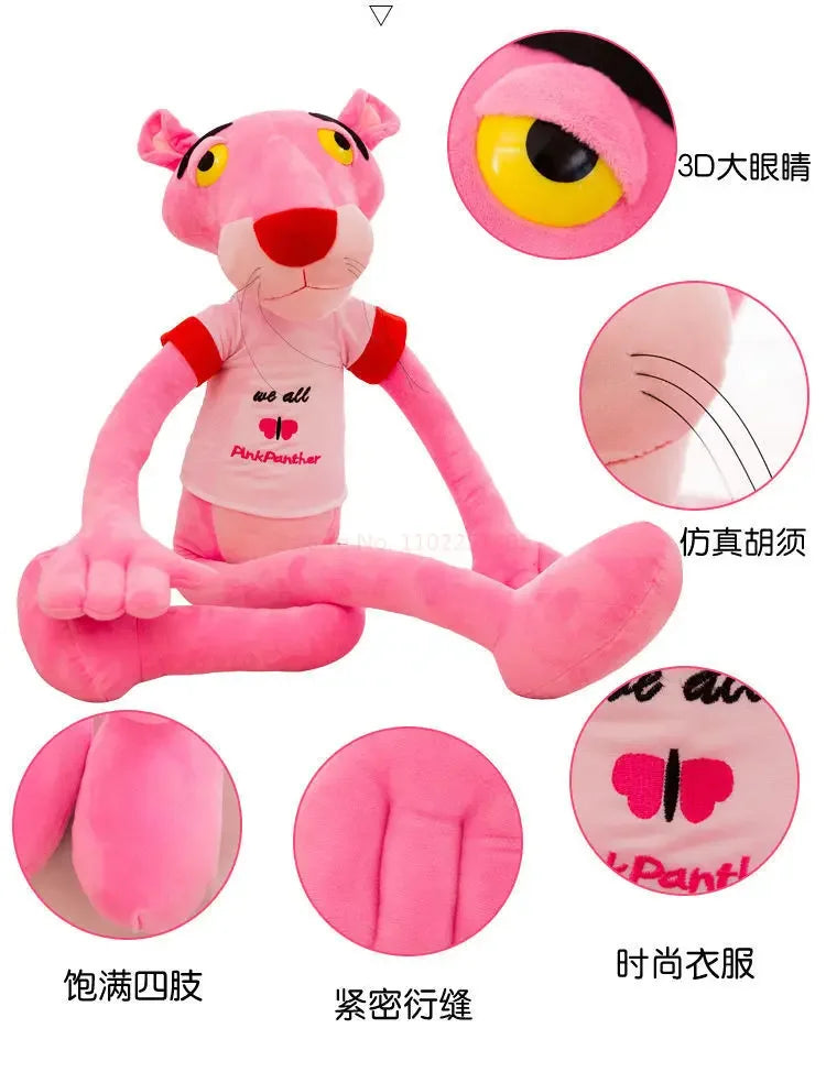 Disney 60cm~180cm  Pink Plush Doll Toys Cute Cartoon Leopard Stuffed Animal  Toy Soft Kawaii Stuffed Doll Christmas Gift