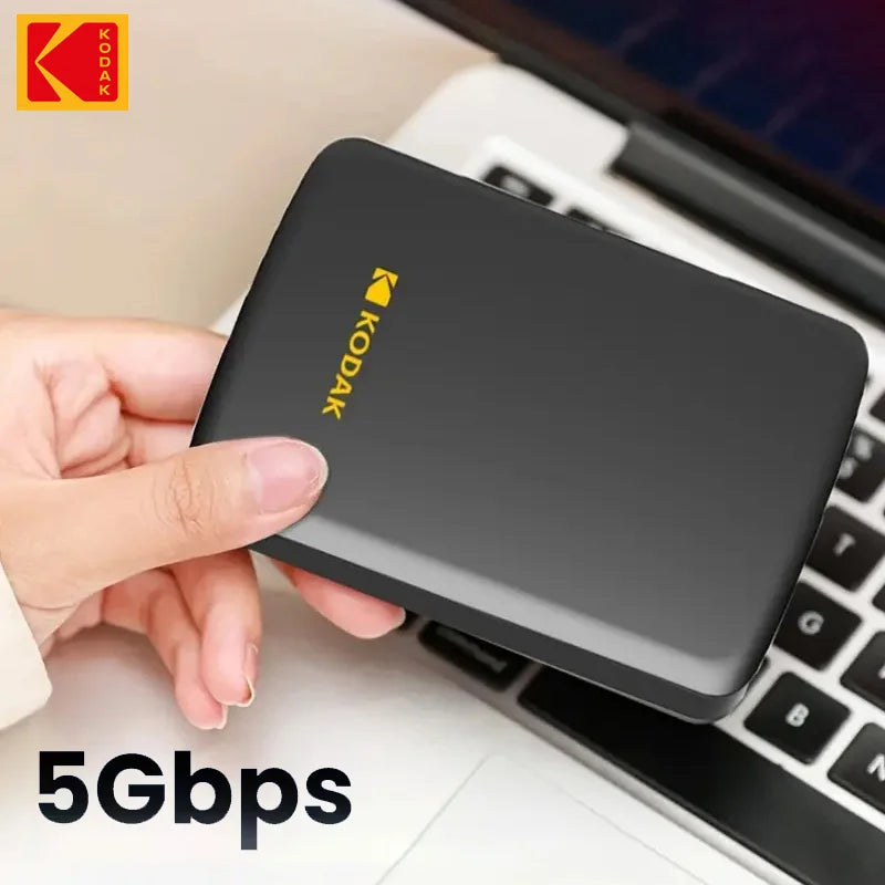 KODAK P150 Portable Hard Drive 500GB External HDD 5Gbps High Speed 130MB/s 2.5inch USB3.0 Gaming HDD for PS5/PS4/Switch/Laptop