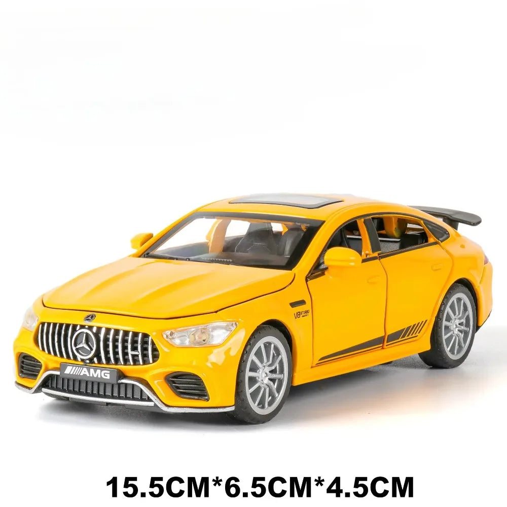 1:32 Scale 300SL GT63 V8 Sports Car Model Toy Metal Die-cast Sound Light Pull Back Vehicles Models Boys Hobby Ornaments Gifts