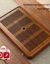 Tea Tray Home Small Solid Wood Pear Wood Dry Soaking Platform Water Storage Tea Set Tea Tray Wooden Tray