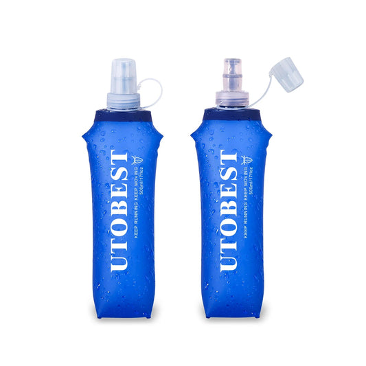 250ml 350ml 500ml Soft Flask Folding Collapsible TPU Water Bottle for Outdoor Running Hiking Cycling