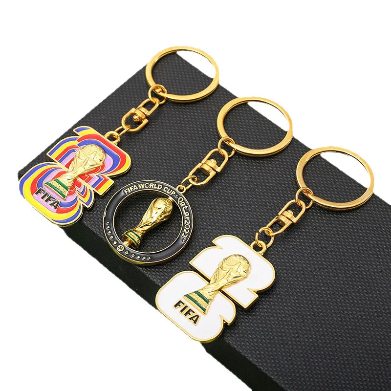 2026 World Cup Football Fan Metal Keychain Soccer Sports Souvenir
