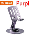 720 Rotate Aluminum Alloy Portable Tablet Holder For iPad Adjustable Flexible Folding Lazy Desktop Live Mobile Phone Stand Mount