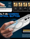 For iPhone 16 Case with Camera Control Capture Button UB Mag Stand Series Shockproof Protective Magnetic Phone Case