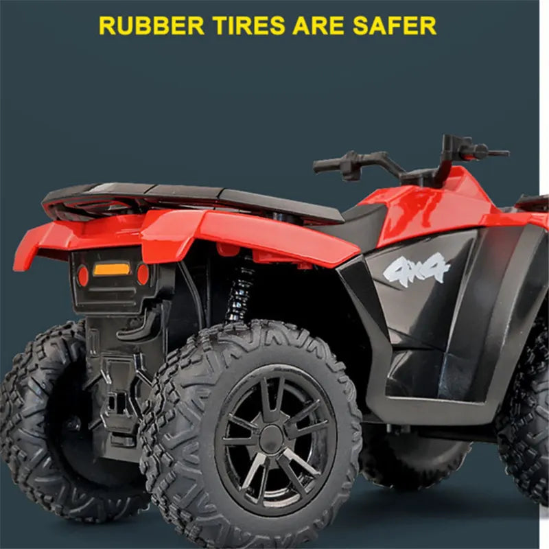 Diecast ATV All Terrain Off Road Motorcycle Model 1 to 36 Scale