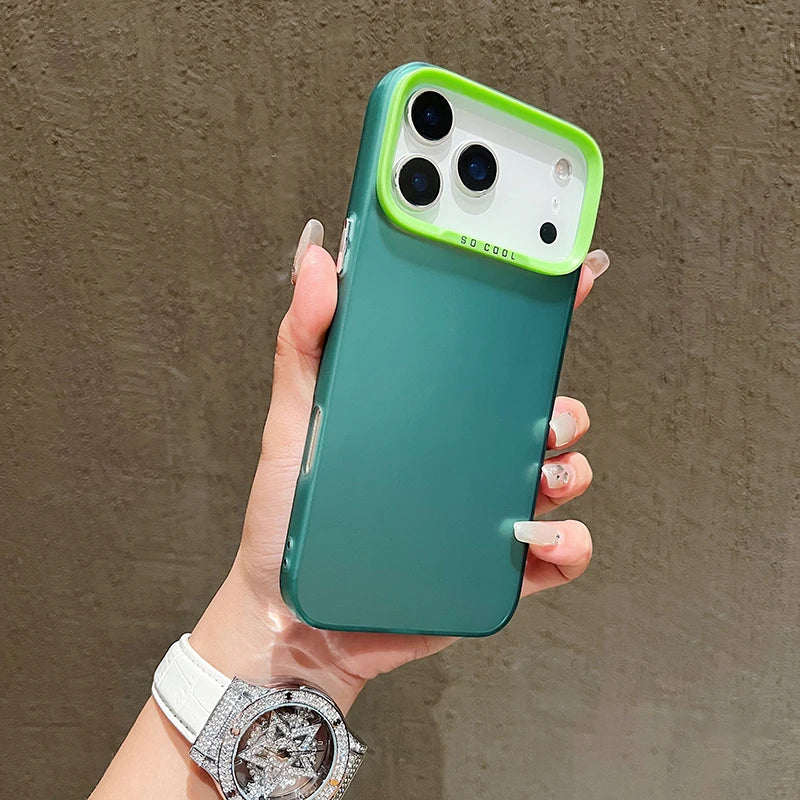 Luxury Plain Matte Colored Phone Case For iPhone 17 16 15 14  16E 17 Air SE2 Shockproof Cover