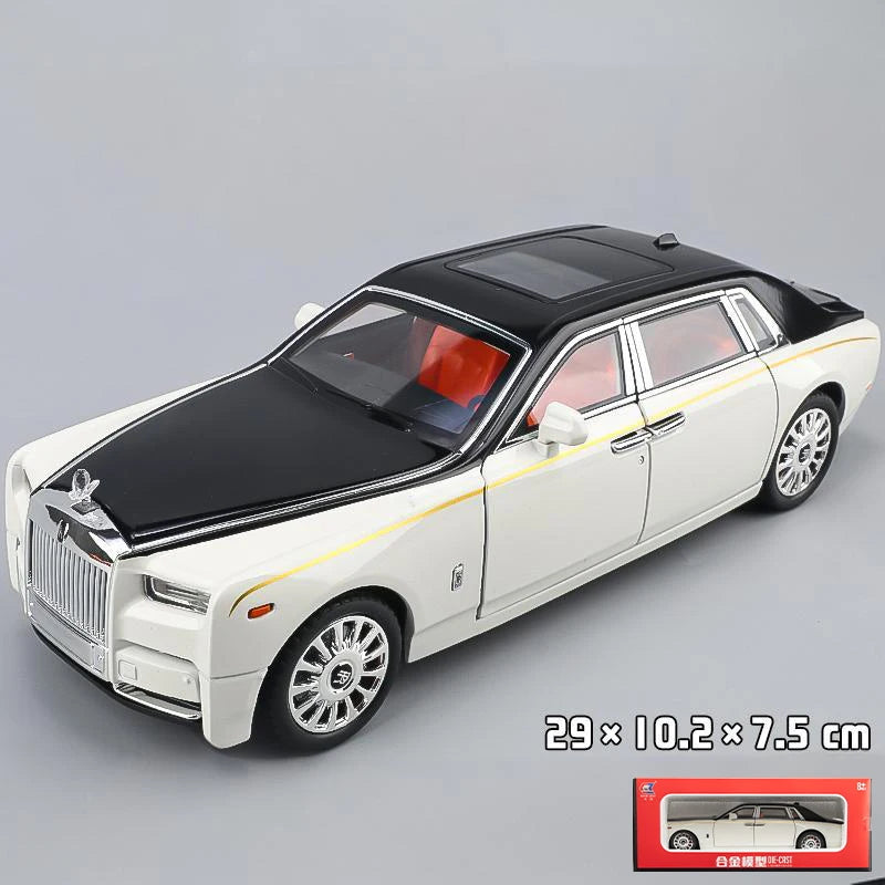 1:18 Rolls Royce Phantom Alloy Diecast Model Car Metal Large Games For Mother Birthday Gifts  Boy Collection Hobby
