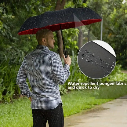 Automatic 10 Bones Sunny Umbrella, Windproof Sunny And Rainy Business Folding Umbrella