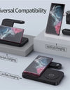 4 In 1 Wireless Charger Stand For iPhone 15 14 13 12 Samsung S23 S22 Ultra Note Galaxy Watch Foldable Fast Charging Station Dock