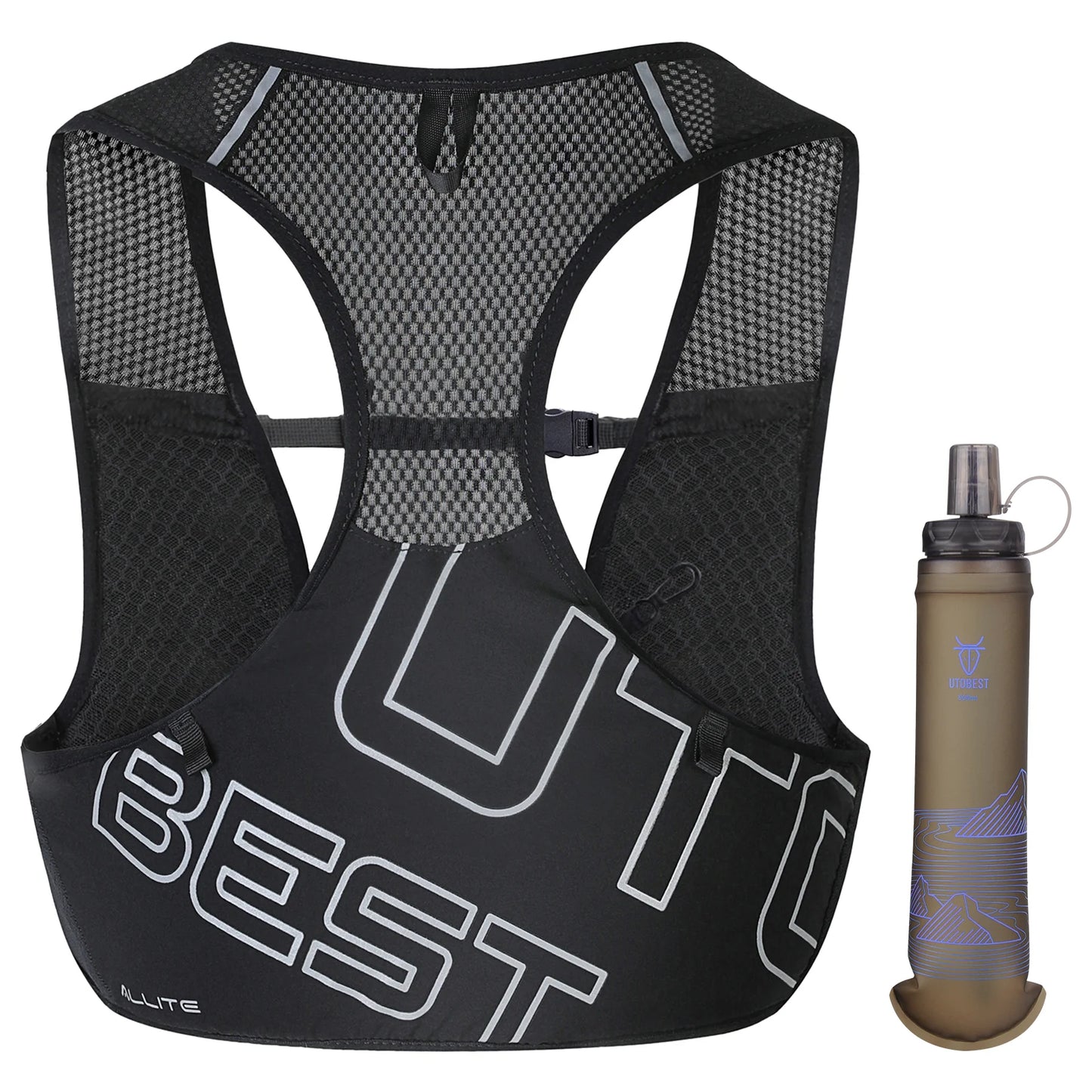 Trail Running Vest Ultra Lightweight Hydration Pack Breathable Functional Pack for Marathon Cycling Hiking