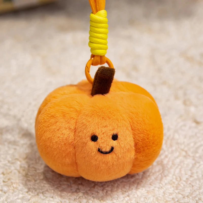 Cute Fruit and Vegetable Plush Pendant Backpack Charm