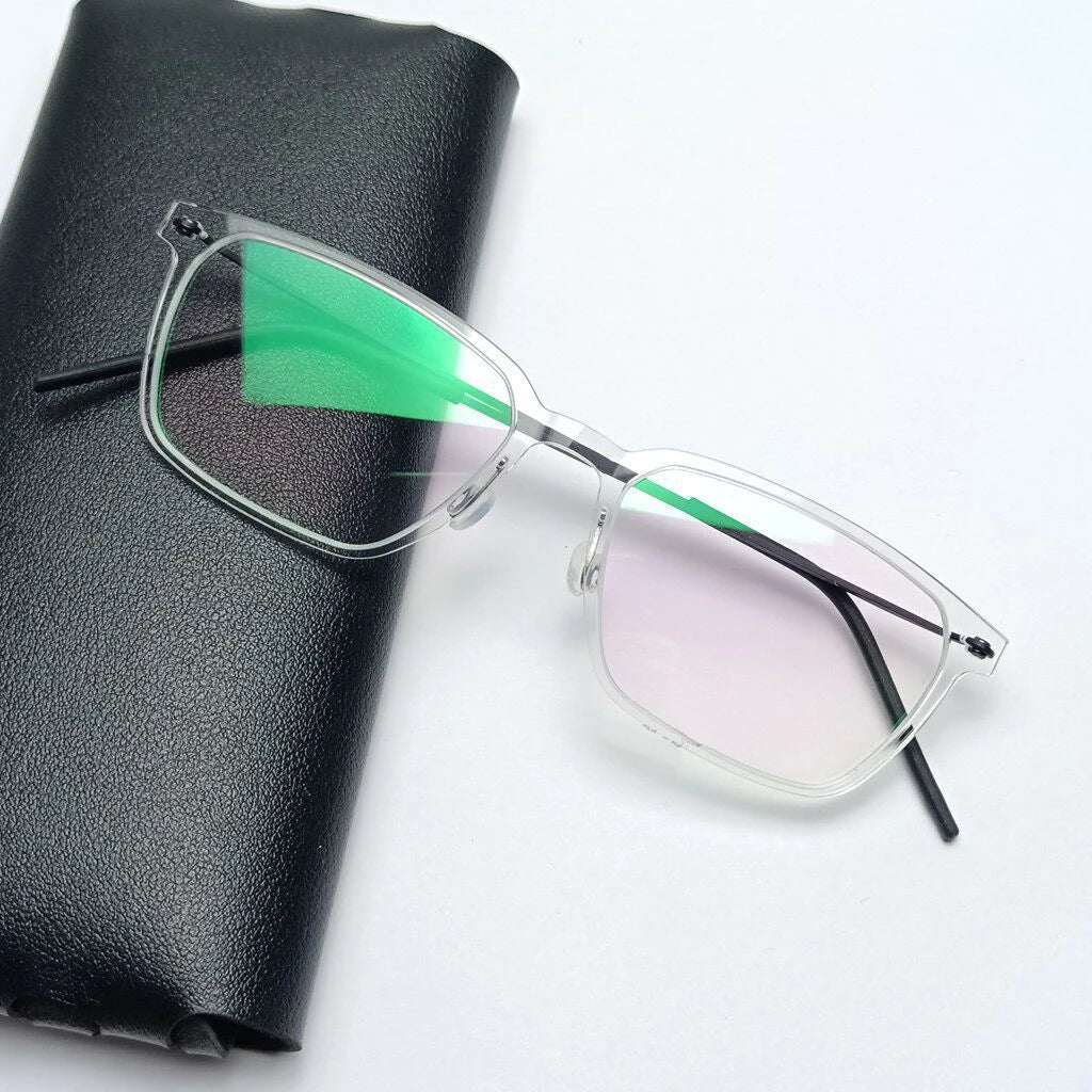 Rectangle Titanium Acetate Ultralight Eyeglasses Frame