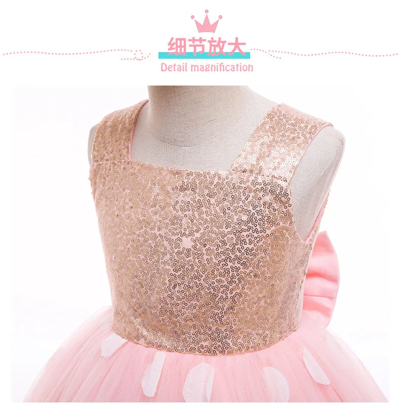 Baby Girls Baptism Dress Princess Birthday Party Wear Toddler Girl Christening Gown Infant Tutu Baptism Clothes