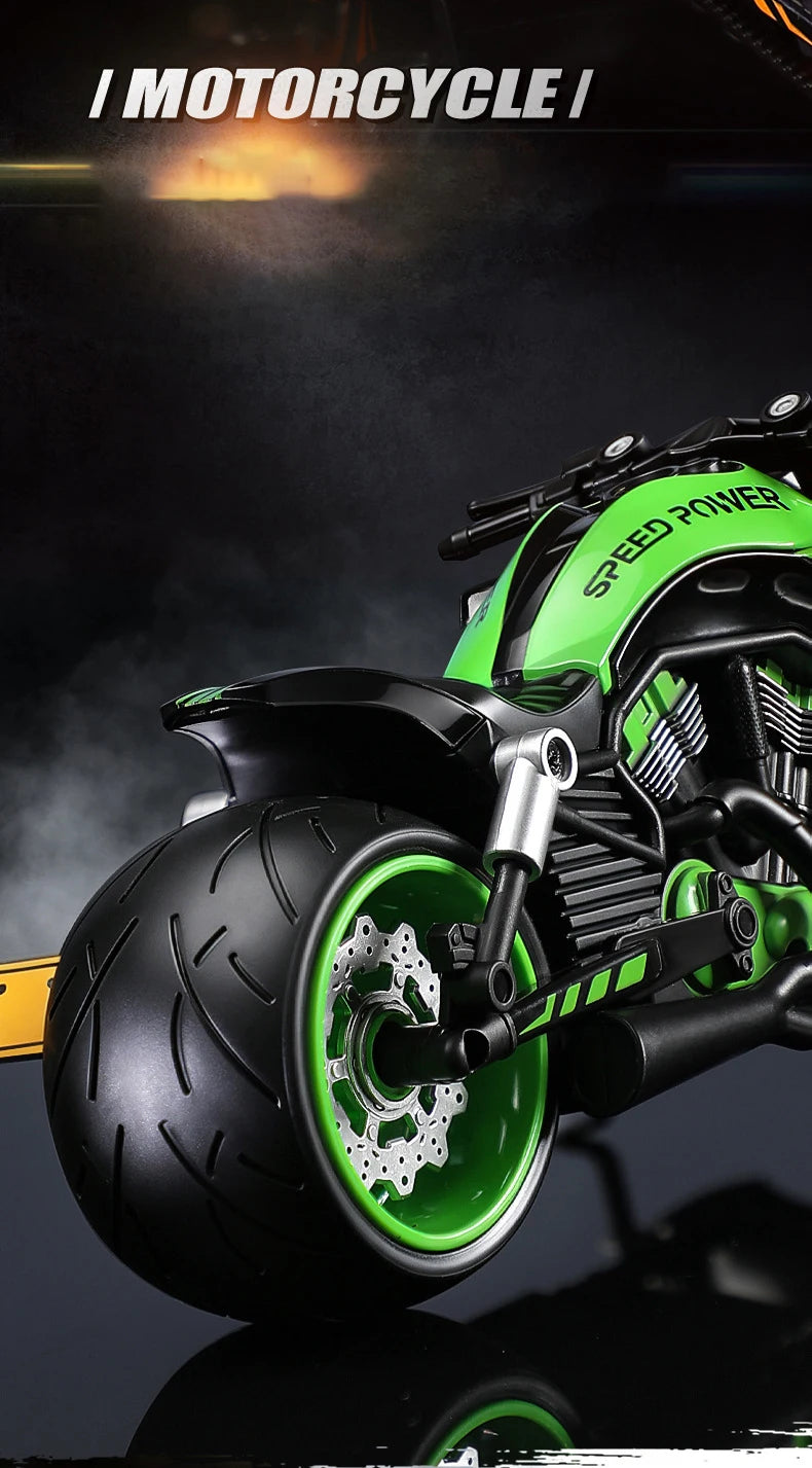 Diecast V Rod Night Rod Special Cruiser Motorcycle Model 1 to 10 Scale