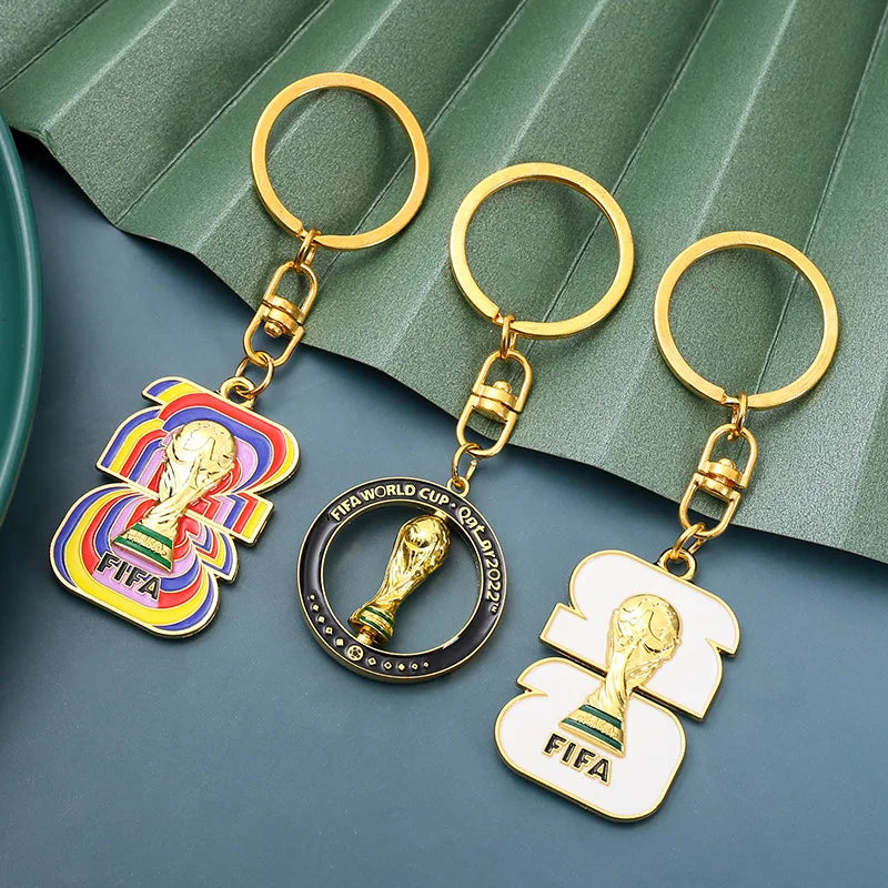 2026 World Cup Football Fan Metal Keychain Soccer Sports Souvenir