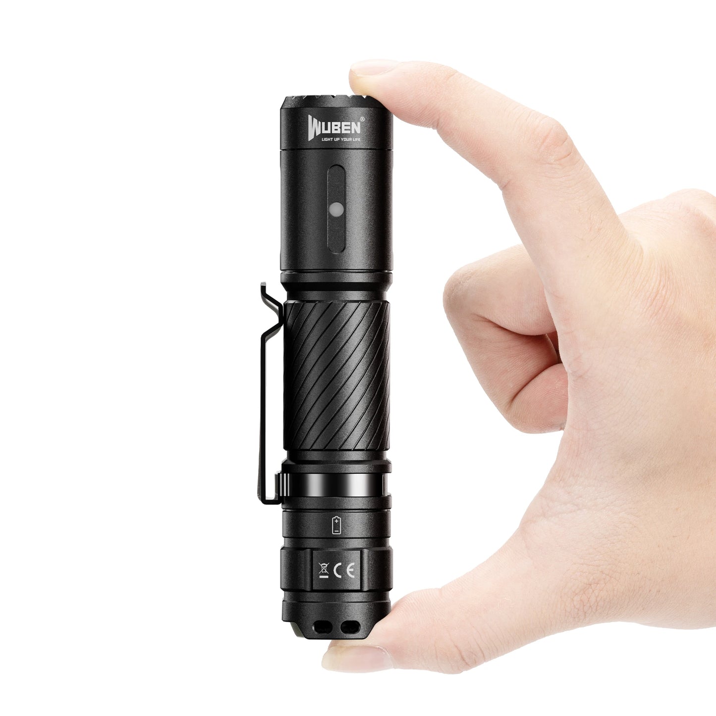 1200 Lumen Rechargeable Tactical LED Flashlight With USB Type C Charging