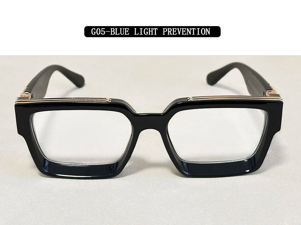 Oversized Square Vintage Sunglasses With UV400 Protection
