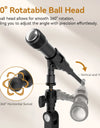 Microphone Boom Arm Stand for Microphone Compact Camera Phone Clamp Max Load 1.5KG with 1/4'' 3/8'' 5/8'' Screw