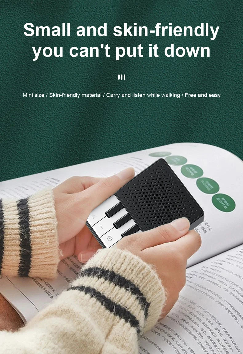 BMTL Piano Wireless Bluetooth Speaker Creative Portable Mini Compact Desktop subwoofer 5W TWS Waterproof Recording Speaker