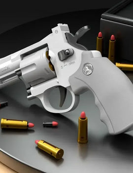 ZP5 357 Revolver Launcher Pistol EVA Soft Dart Bullet Toy Gun Airsoft CS Outdoor Shooting Game Weapon