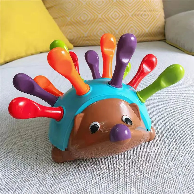 Heddgehog Insert Educational Toy Montessori Toys Training Focused on 's Fine Motor Hand-Eye Coordination Fight Inserted