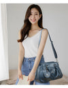 Crossbody Bag Soft Leather Handbag Shoulder Bag Luxury Large Capacity Casual Tote